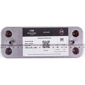 Heat exchanger plates (12 plates) for gas boiler Ariston BS/Clas/Genus/Egis Plus 65116314