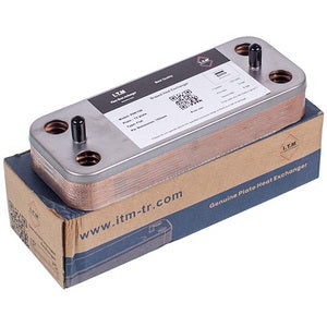 Heat exchanger plates (12 plates) for gas boiler Ariston BS/Clas/Genus/Egis Plus 65116314