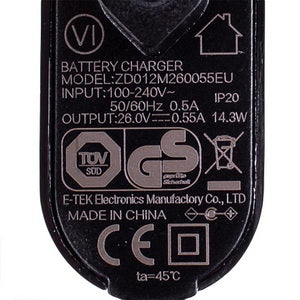 Адаптер для акумуляторного пилососа Rowenta FS-9100029896 ZD012M260055EU 100-240V 0.55A