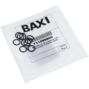 Set of gaskets (10 pcs.) O-Ring 19x14x2.5 mm TFL heat exchanger for gas boiler Baxi/Westen 711296900