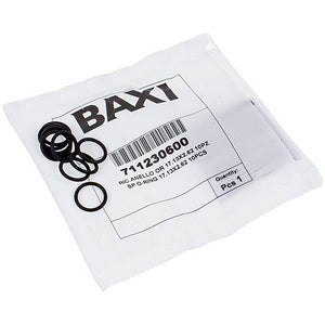 Set of gaskets (10 pcs.) O-Ring 22x17.5x2.5 mm of the main heat exchanger for gas boiler Baxi/Westen 711230600