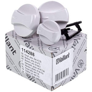 Vaillant gas boiler Set of handles (3 pcs.) Turbo/Atmo MAX Pro/Plus 114288