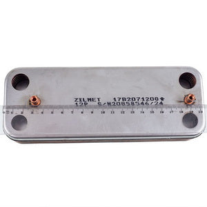 Теплообмінник пластинчастий ГВП Zilmet (12 пластин) для газового котла Baxi/Westen 17B2071200