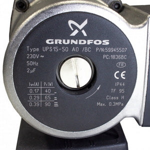 Beretta gas boiler Circulation pump assembled Grundfos UP 15-50 90 W Super Exclusive R10021792