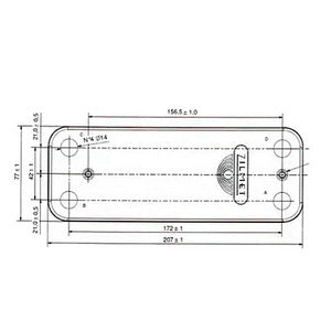 Теплообмінник пластинчастий ГВП Zilmet (14 пластин) для газового котла Baxi ECO-3, Eco 4S, Luna, Westen Energy 17B2071400