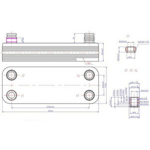 Alfa Laval GVP plate heat exchanger (20 plates) for gas boiler Vaillant Max Pro/Plus 18-36 kW 065153