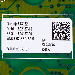 Curing module for washing machine Gorenje 860653