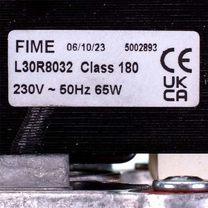 Fan Fime 65 W for gas boiler Immergas Eolo Superior, Fondital Victoria 32 kW 1.023186