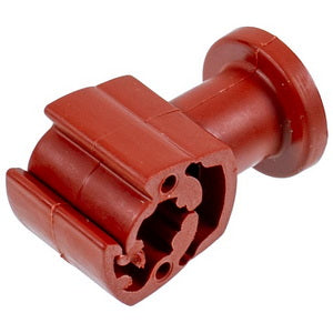 Plastic wire holder M6 01/6 PL F red