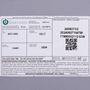 Розширювальний бак Onaysan 10 л 3/8&apos&apos для котла Protherm Пантера/Гепард/Рись Condens, Скат v.14 0020097328