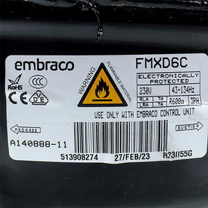 Компресор для холодильника AEG 140143566093 Embraco FMXD9C R600а (з модулем управління)