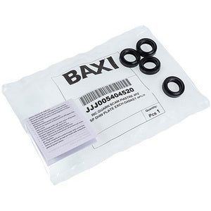 Комплект прокладок вторинного теплообмінника ГВП 28x18x8 мм (4 шт.) для газового котла Baxi/Westen 5404520