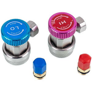 Набір заправних муфт LEETO LQC-A-H/LQC-A-L (низького + високого тиску) швидкознімні