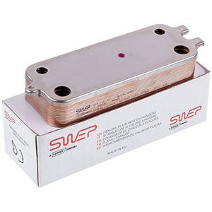 Теплообмінник пластинчастий ГВП Swep (12 пластин) для газового котла Buderus Logamax U072, Bosch Gas 2000/6000 WBN 87186446230