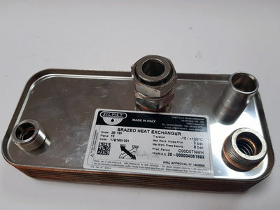 Теплообмінник пластинчастий ГВП Zilmet (13 пластин) для газового котла Immergas Mini 17B1951301