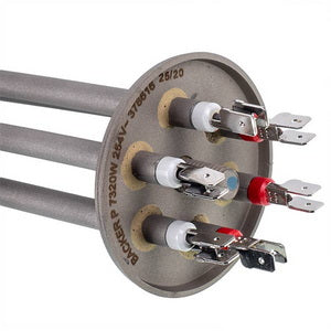 Тен 419.183 7320W 254V L=355mm W=35mm H=35mm опалення 3 круглий з&aposєднувач фланець F6.3