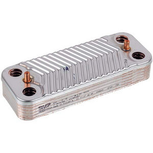 Теплообмінник пластинчастий ГВП Swep (12 пластин) для газового котла Ariston, Сhaffoteaux 65104333