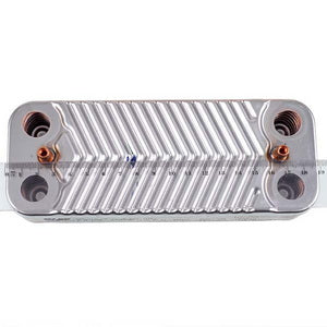 Теплообмінник пластинчастий ГВП Swep (12 пластин) для газового котла Ariston, Сhaffoteaux 65104333