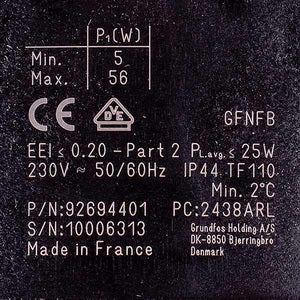 Частотний циркуляційний насос у зборі Grundfos UPM3 25-70 130