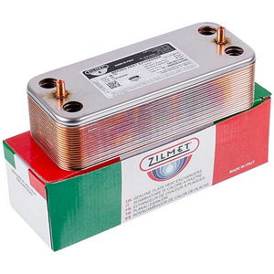Теплообмінник пластинчастий ГВП Zilmet (20 пл.) для конденсаційного котла Viessmann Vitodens 100 WB1B, WB1C 35 кВт 7828746
