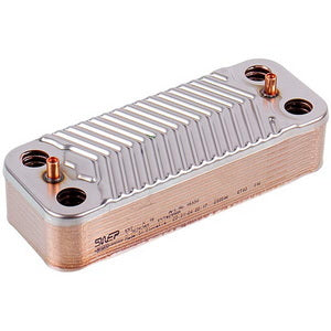 Теплообмінник пластинчастий ГВП Zilmet (16 пластин) для газового котла Ariston, Ferroli, Biasi, Viessmann BI1001102