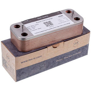 Теплообмінник пластинчастий ГВП ITM (16 пластин) для газового котла Ariston, Ferroli, Biasi, Viessmann BI1001102