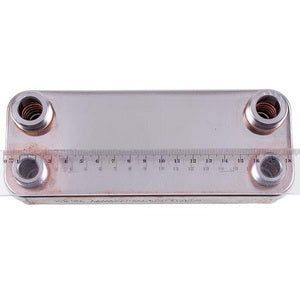 Теплообмінник пластинчастий ГВП ITM (12 пластин) для газового котла Junkers Appliance, Bosch Eurostar ZW 87054062030