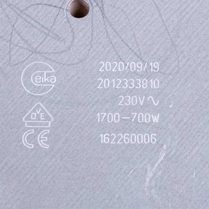 Конфорка для склокерамічної поверхні Beko 162260006 (2-х зонна) D=200mm 1700/700W