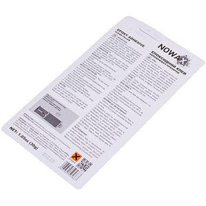 Епоксидний двокомпонентний клей Nowax SUPER EPOXY ADHESIVE NX49509 30g прозорий