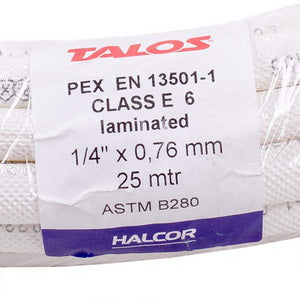 Труба мідна в ізоляції 1/4&apos&apos (D=6mm бухта 25 м) Halcor (продаж кратно бухті)