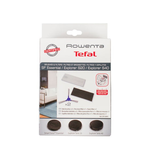Set of filters ZR720001 HEPA + side edge brushes for Rowenta robot vacuum cleaner