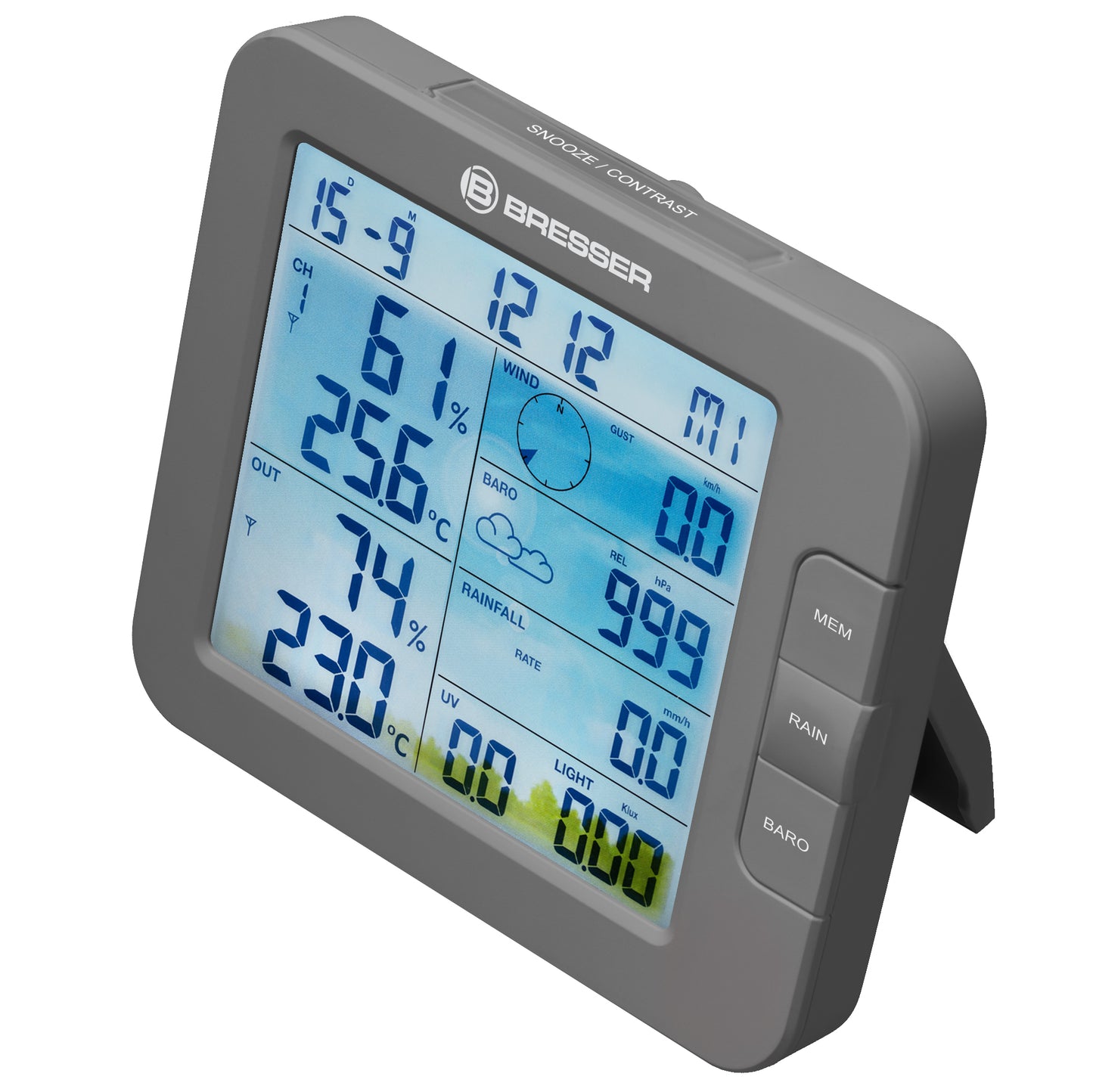 Weather station Bresser Smart Home 7-in-1 Weather Center ClimateConnect Gray (7003600QT5000)