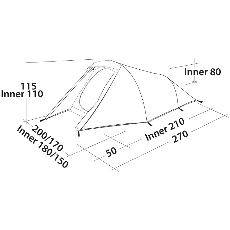 Trim tent Easy Camp Energy 300 Rustic Green (120389)
