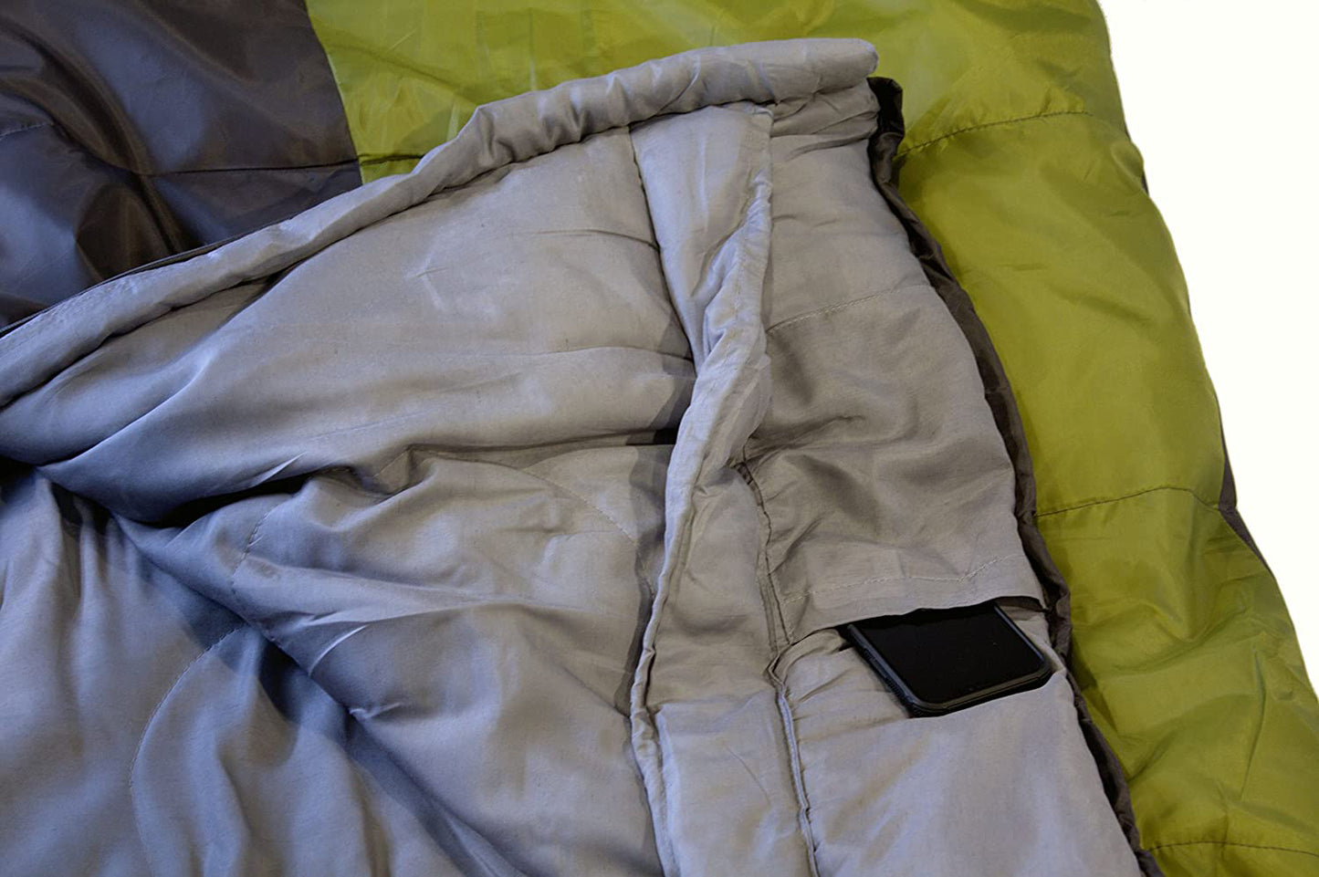 Sleeping bag High Peak TR 300/0°C Dark Grey/Green Left (23019)