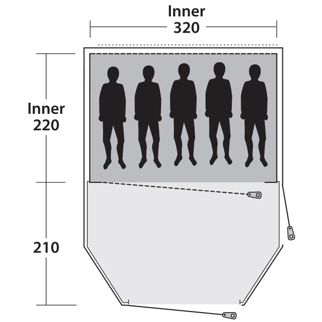 Outwell Earth 5 Blue (111052)