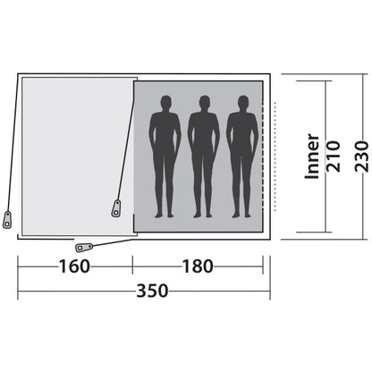 Trim tent Easy Camp Galaxy 300 Rustic Green (120390)