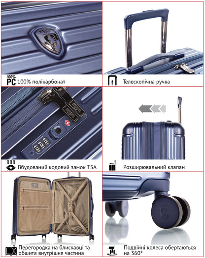 Valise Heys Cruze (S) Silver (Special Offer) 