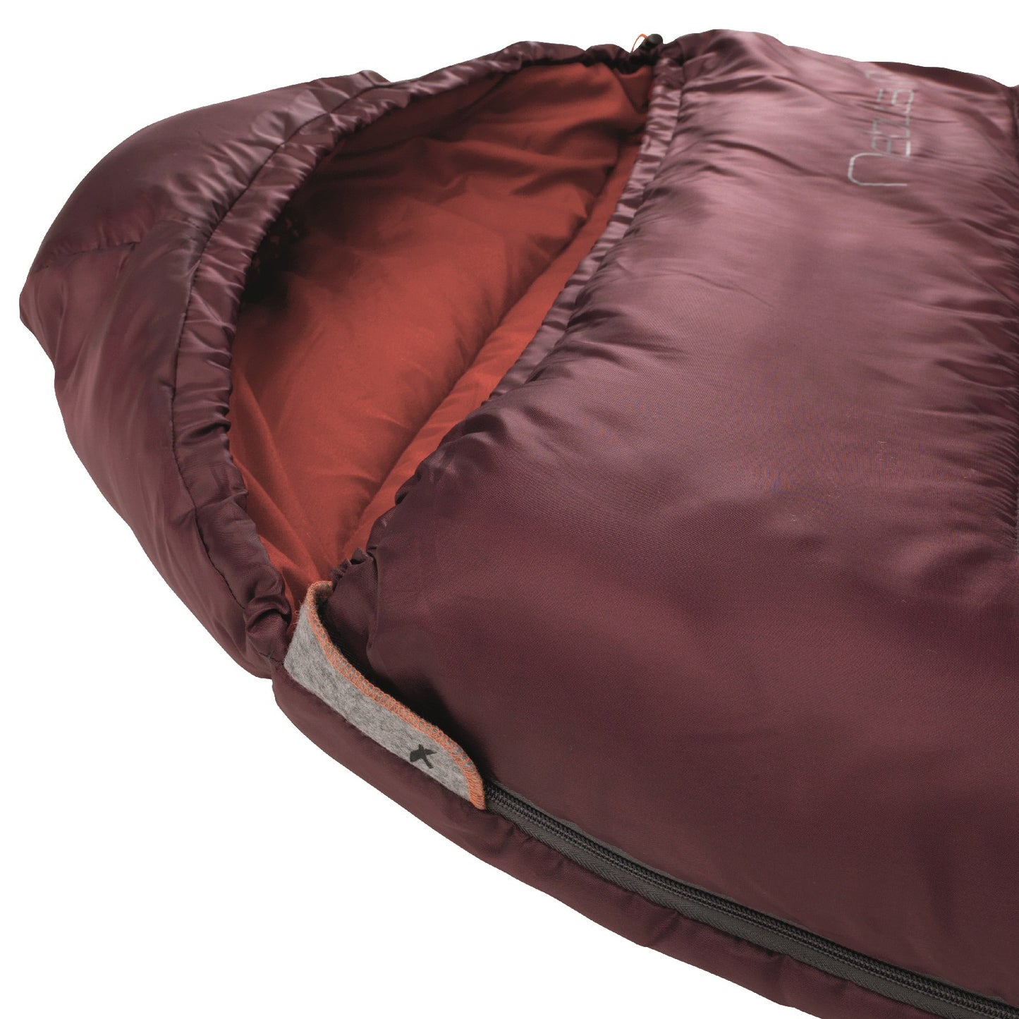 Sleeping bag Easy Camp Nebula M/+2°C Red Left (240157)