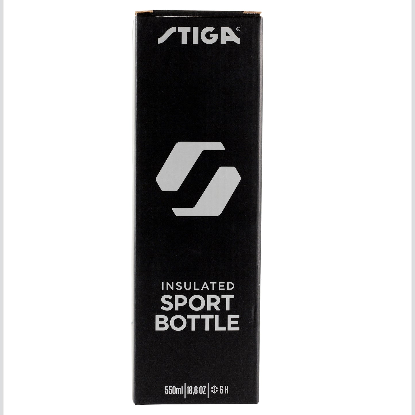 Stiga Water Bottle Steel Black, 550ml (2905-0101-55)
