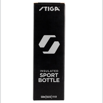 Stiga Water Bottle Steel Black, 550ml (2905-0101-55)