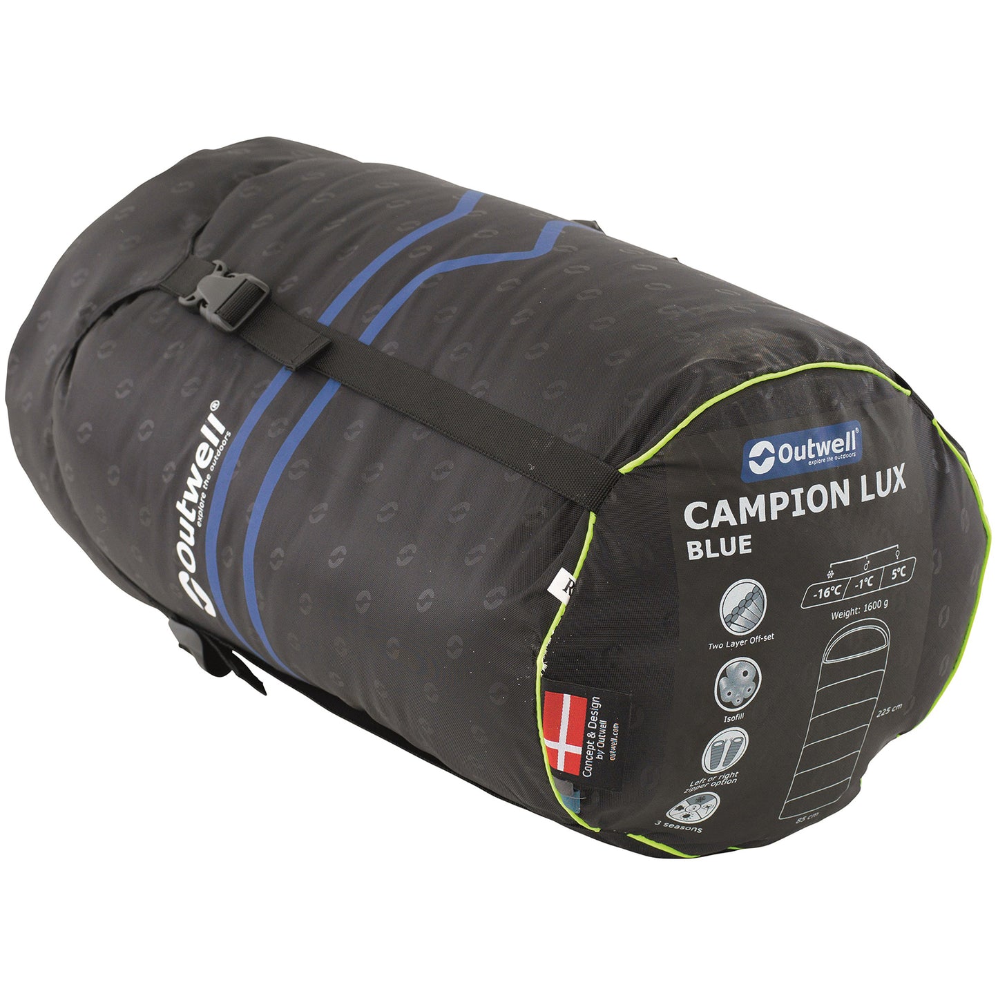 Sleeping bag Outwell Campion Lux/-1°C Blue Left (230354)