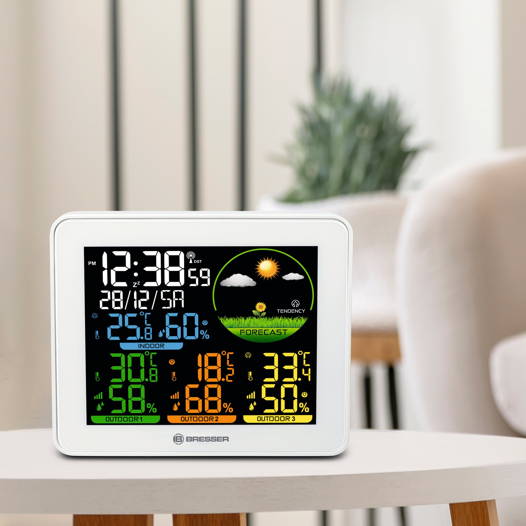 Метеостанція Bresser Colour Weather Station with 3 Sensors (9600028/13452)