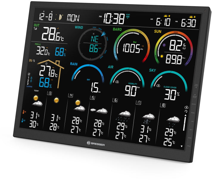 Метеостанція Bresser 4CAST 18,5" WiFi Weather Station 8-in-1 (15197)
