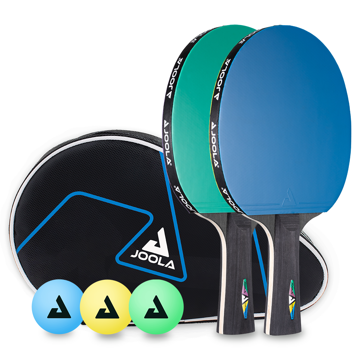Набір для настільного тенісу Joola Duo Colorato 2 Bats 3 Balls (54914)