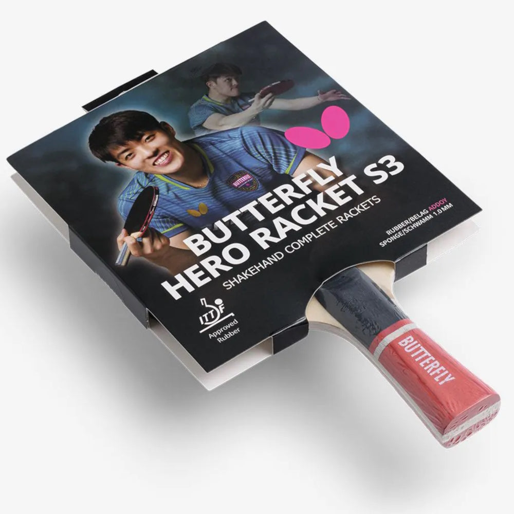 Ракетка для настільного тенісу Butterfly HERO Racket S3 Dang Qiu (6251730002)