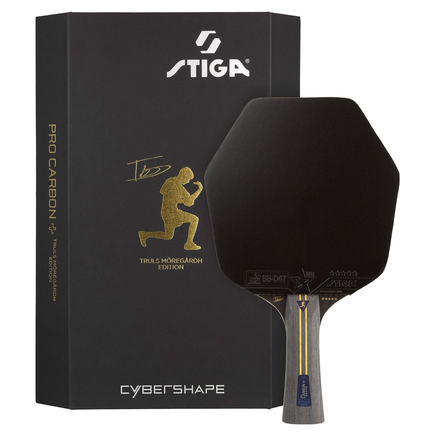 Ракетка для настільного тенісу Stiga Pro Carbon Plus Cybershape Truls Edition 5 Star FL (1215-1306-35)
