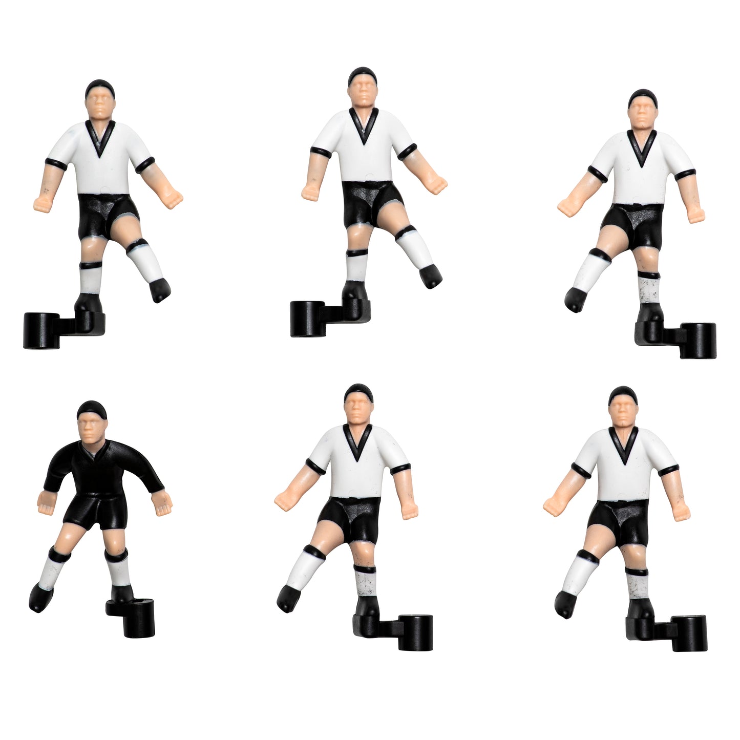 Комплект запасних гравців для настільного футболу Stiga Team White/Black (7113-2043-21)