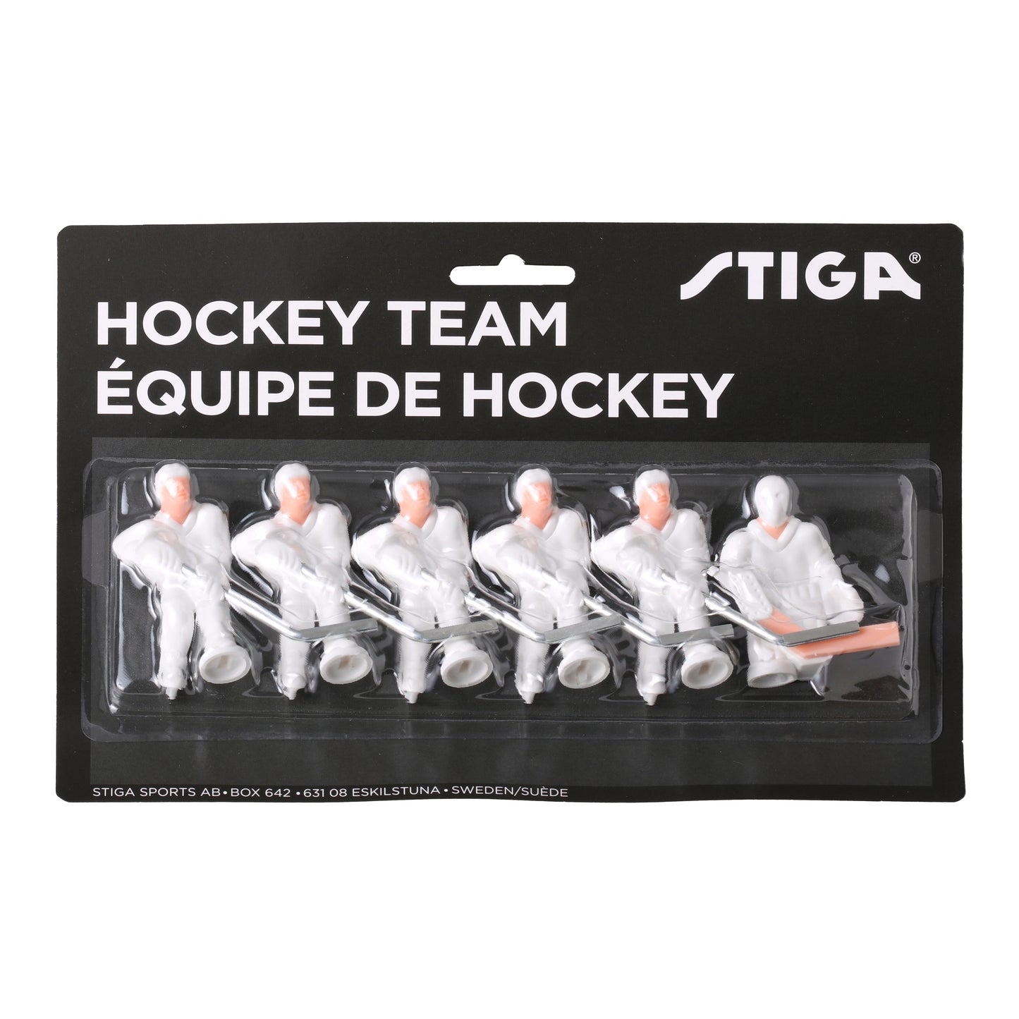 Комплект запасних гравців для настільного хокею Stiga Team HG White/White Paint On Your Own (7111-9080-11)