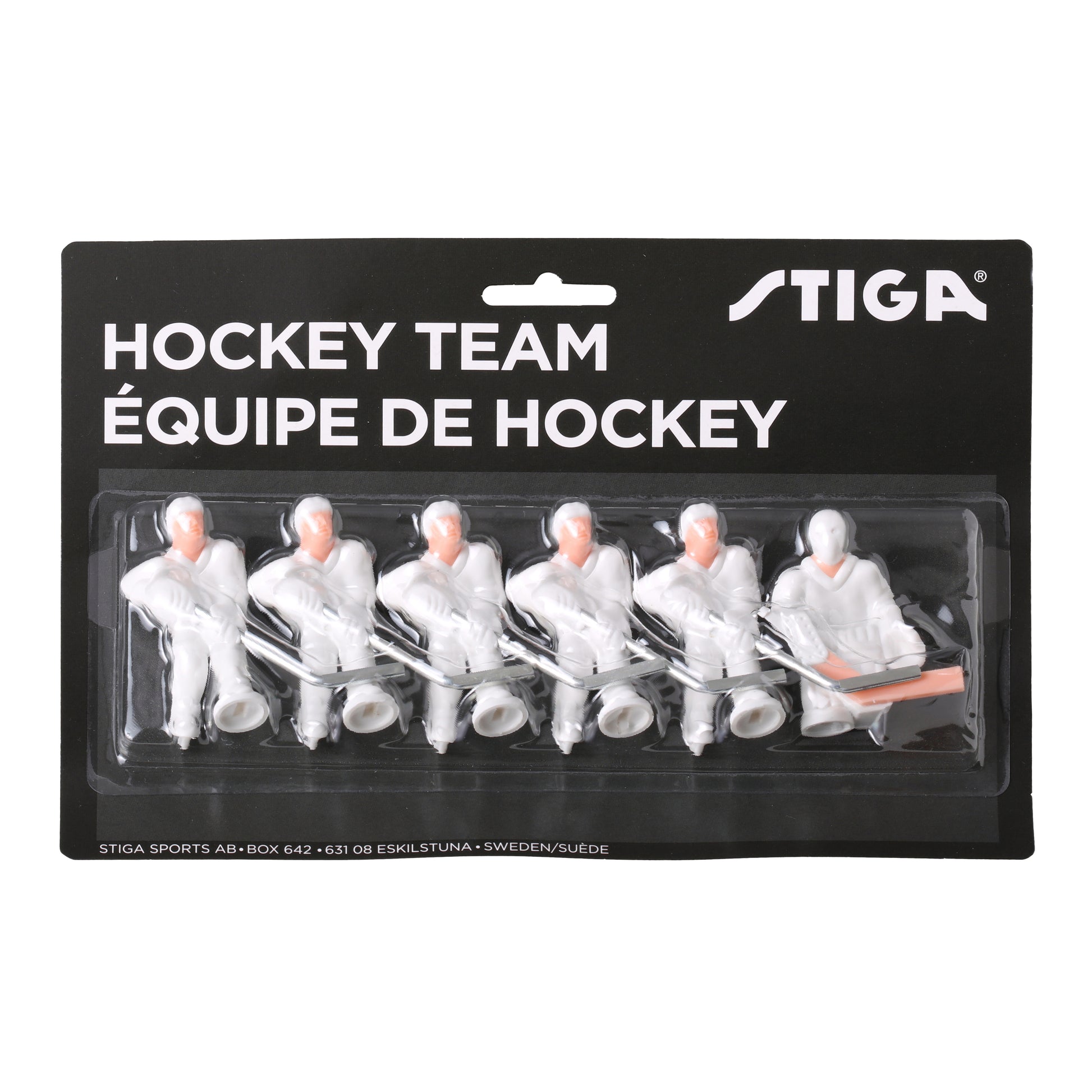 Комплект запасних гравців для настільного хокею Stiga Team HG White/White Paint On Your Own (7111-9080-11)