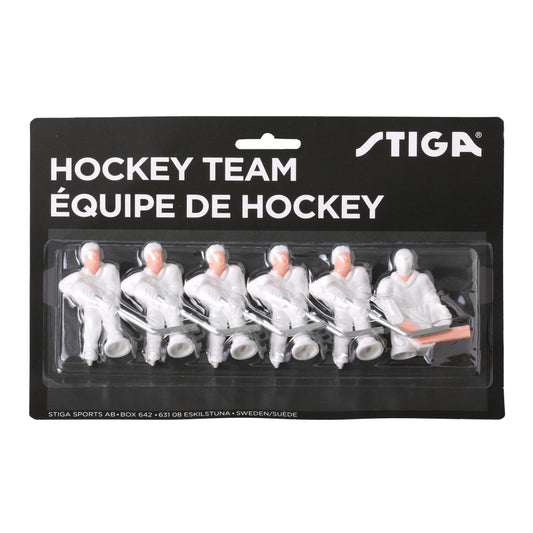 Комплект запасних гравців для настільного хокею Stiga Team HG White/White Paint On Your Own (7111-9080-11)